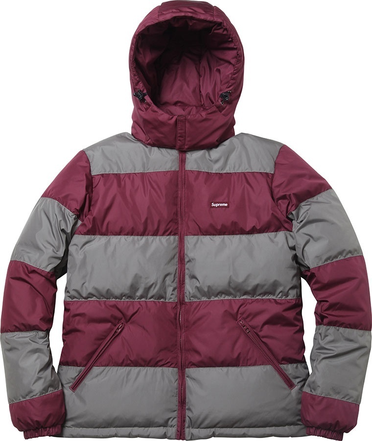 Reversible Striped Down Jacket 4